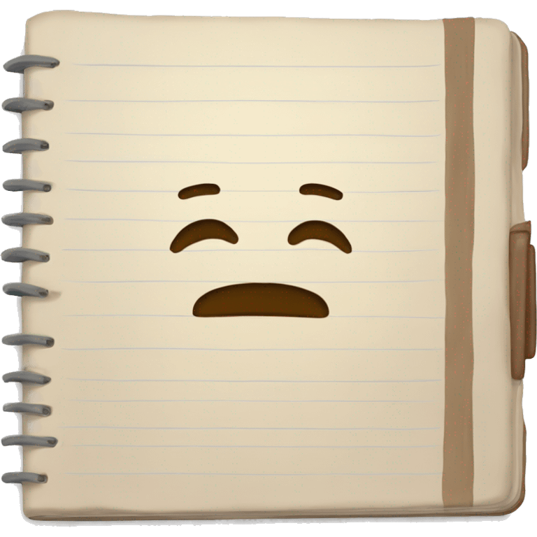 cuaderno con tiempo perdido emoji