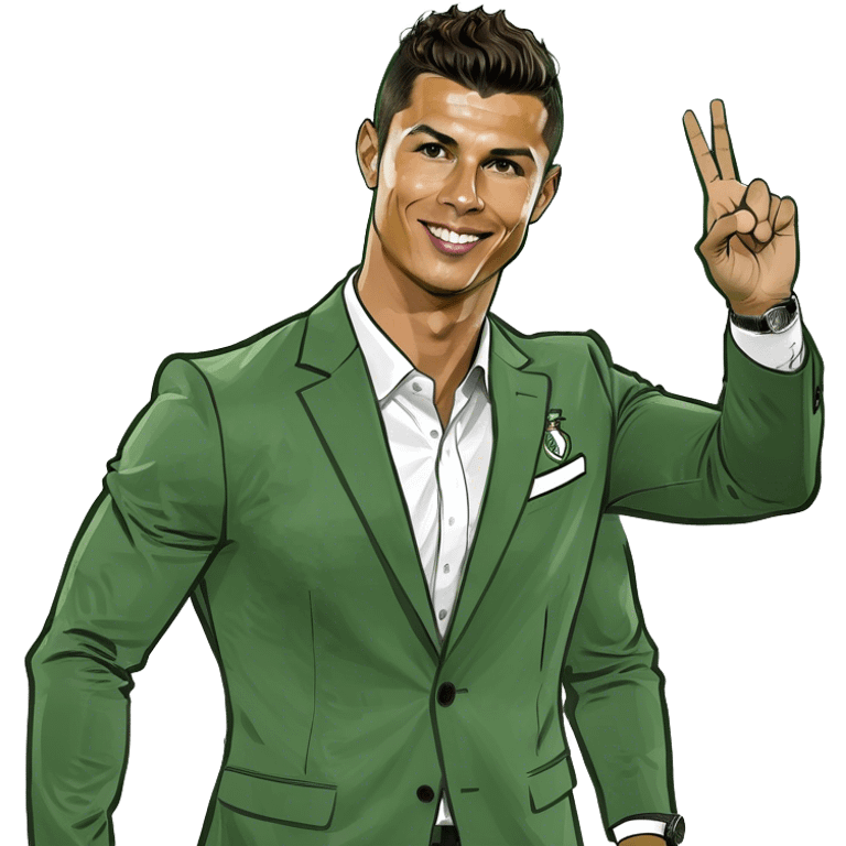 cristiano ronaldo waving  emoji