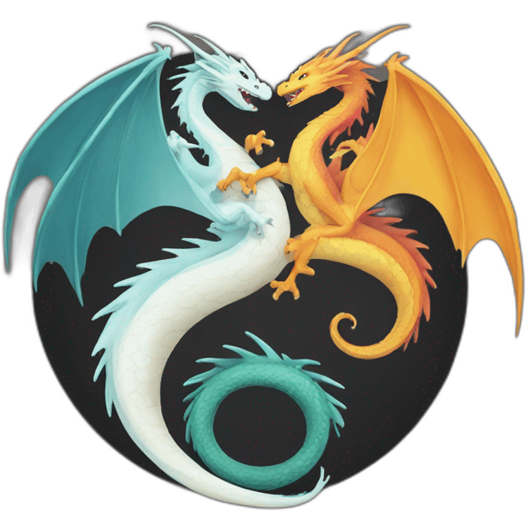 dragon ying yang emoji