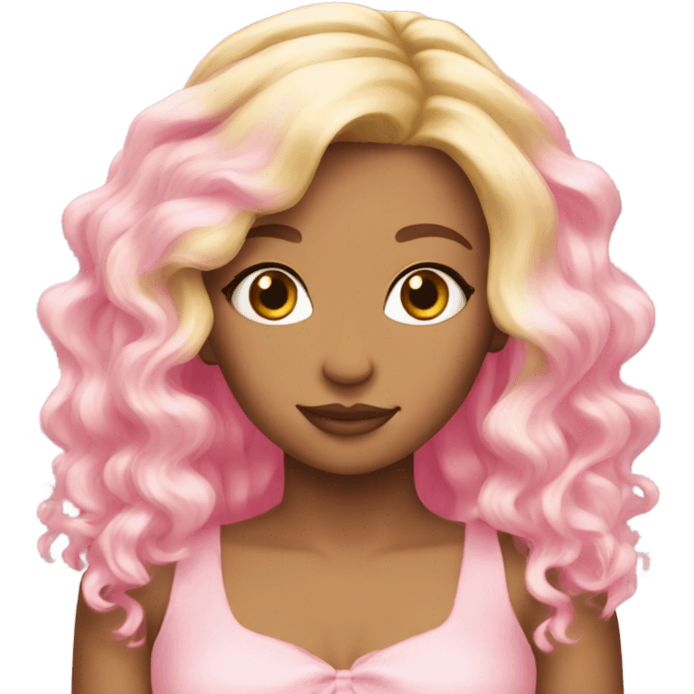 Pink fairy blonde hair emoji