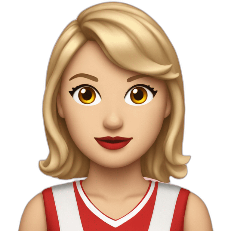 Taylor Swift in a San Francisco 49 uniform emoji