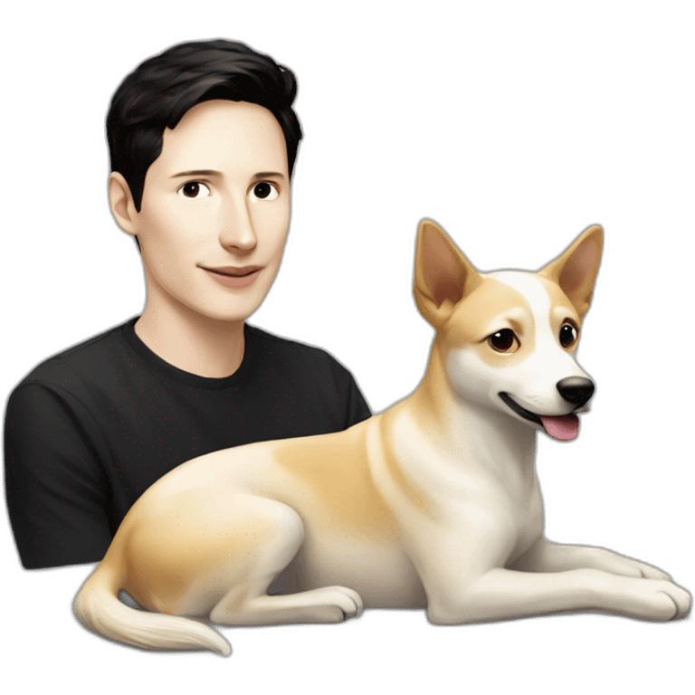 Pavel Durov and dog emoji