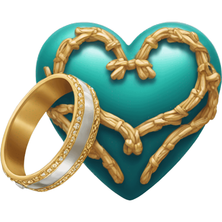 Heart with wedding ring emoji