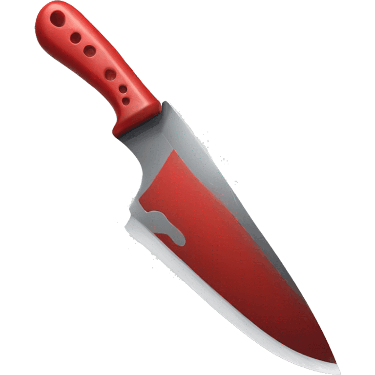 knife with red emoji