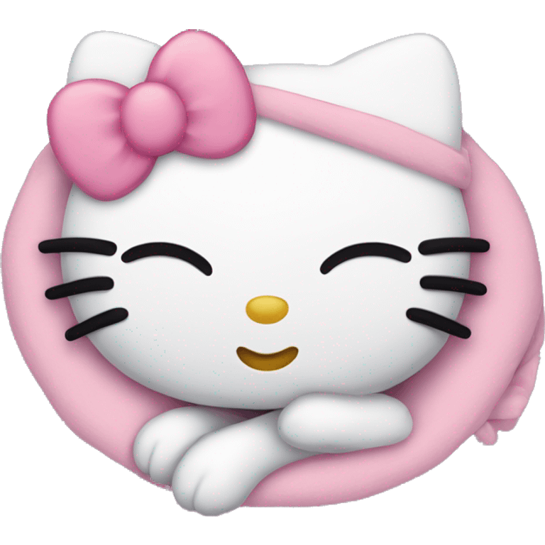 Sleeping hello kitty  emoji