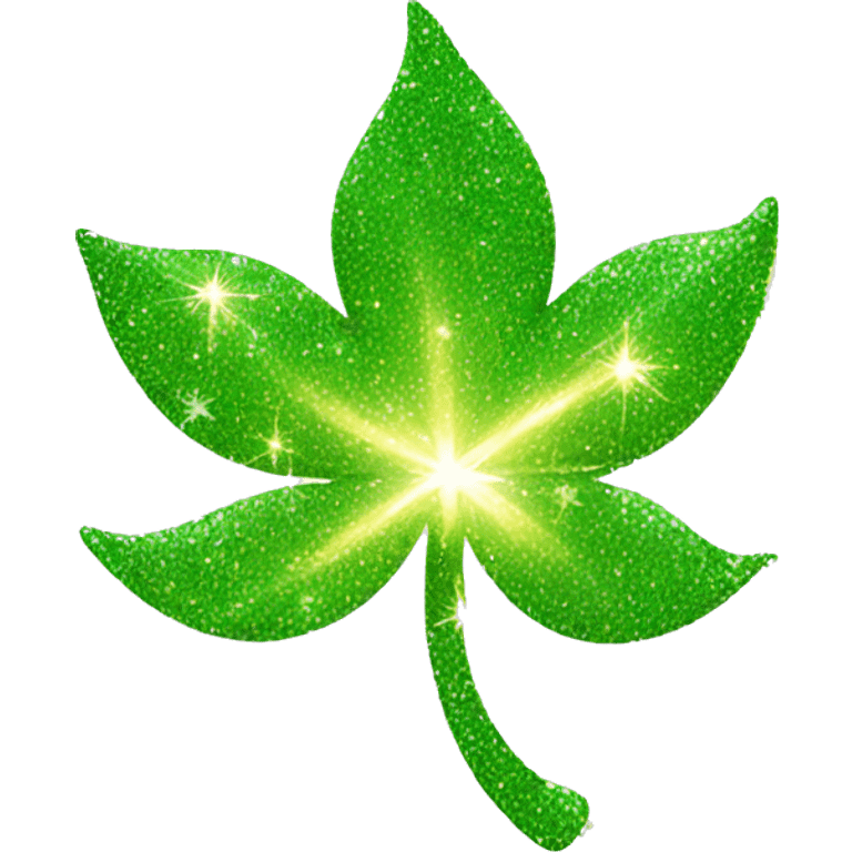 Four leaf sparkle emoji