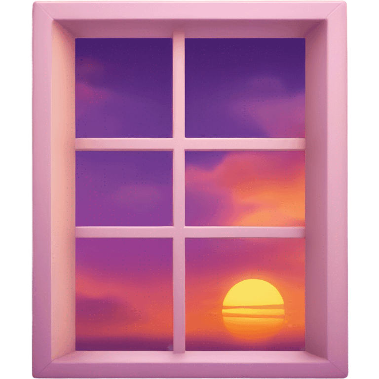 Sunset from a window  emoji