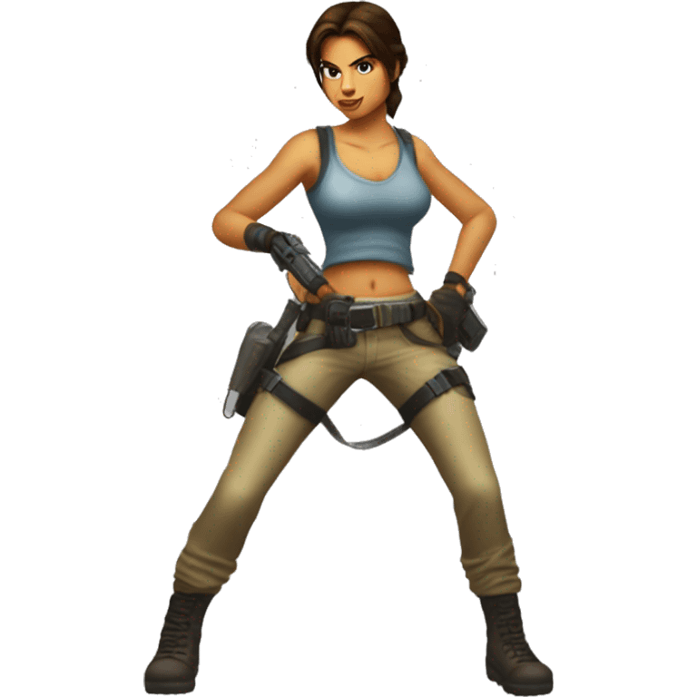 Classic 90’s lara Croft emoji