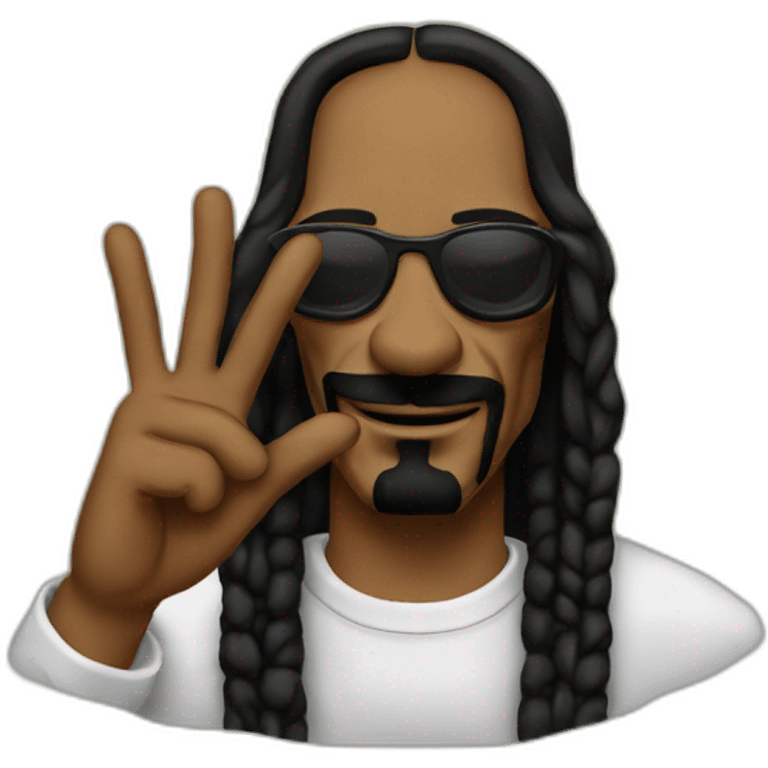 snoop dogg peace sign emoji