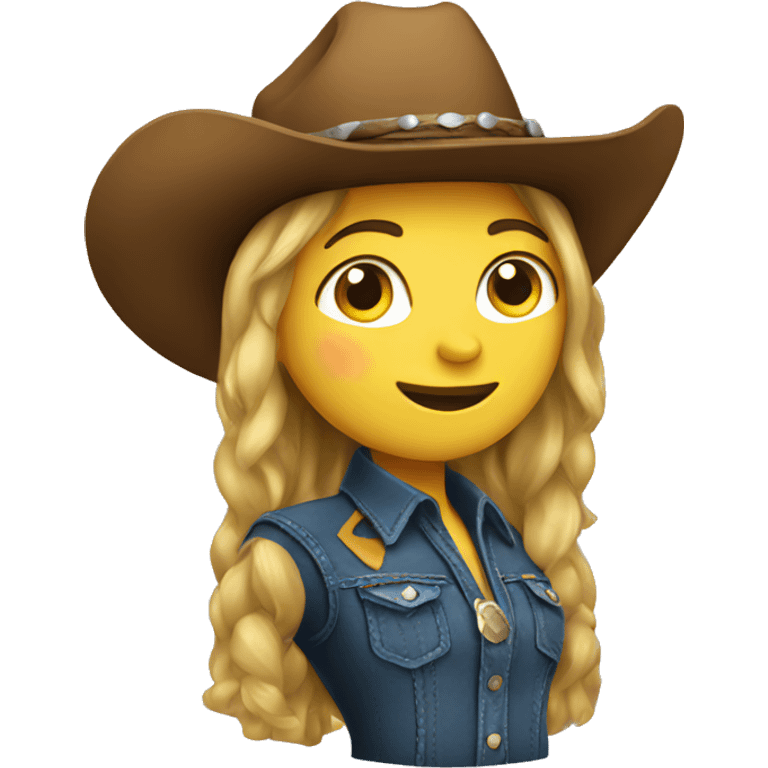 a cowgirl emoji