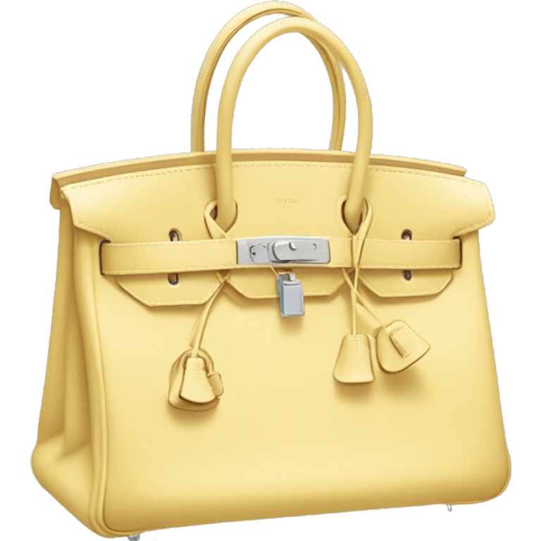 pale yellow hermes birkin bag emoji