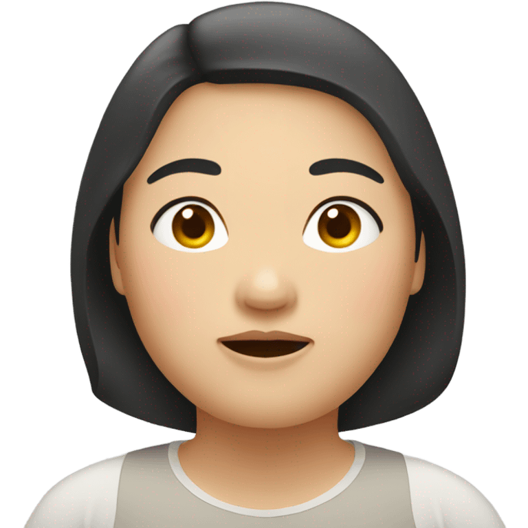 overwieght asian woman emoji