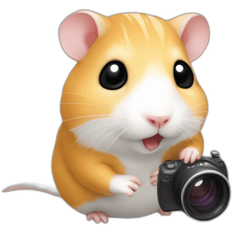 hamster doing live streaming emoji