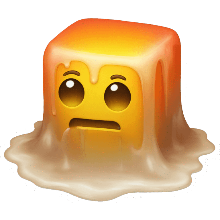 Melting block emoji