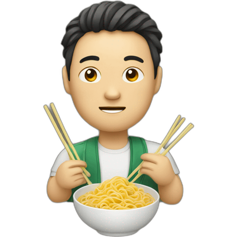 Chinese with noodles emoji