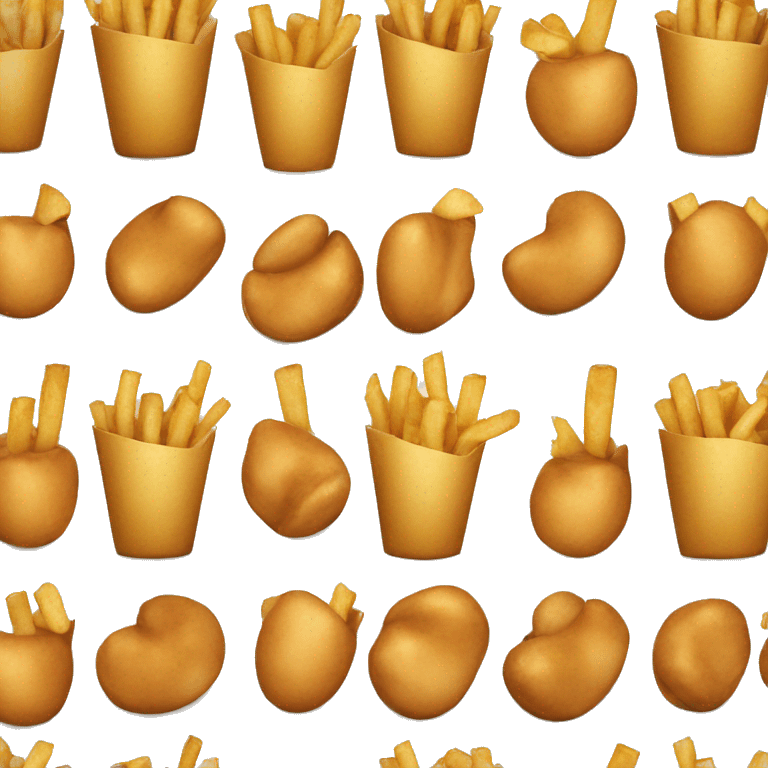 Poutine boxing emoji