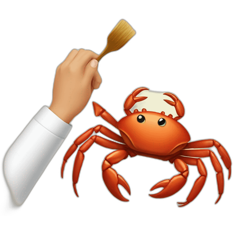 crab painting something emoji