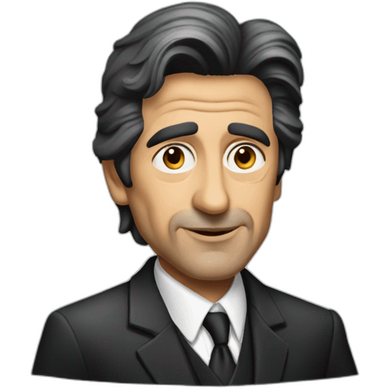 al pacino cartoon wearing suit emoji