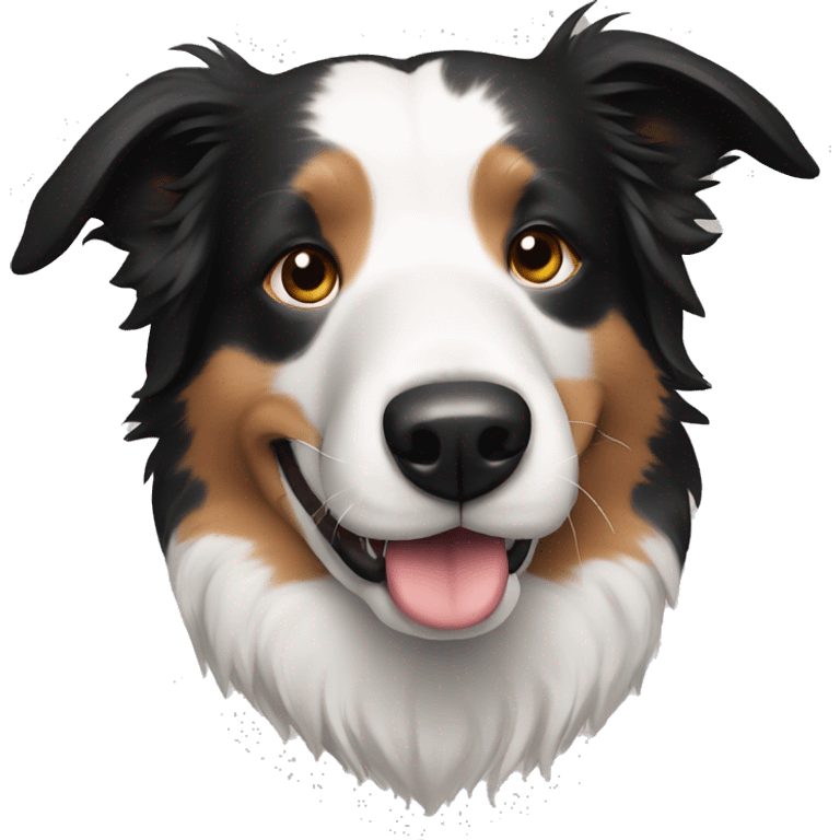 Dog border collie emoji