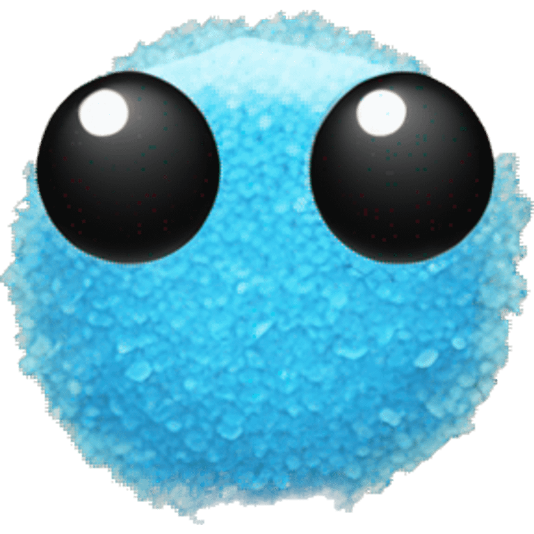 Plastic Bag with Blue Crystal Powder Inside  emoji