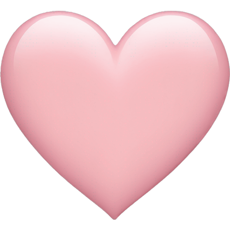 light pink plain heart emoji