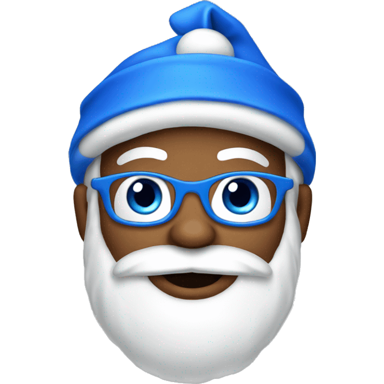 Santa with blue hat emoji