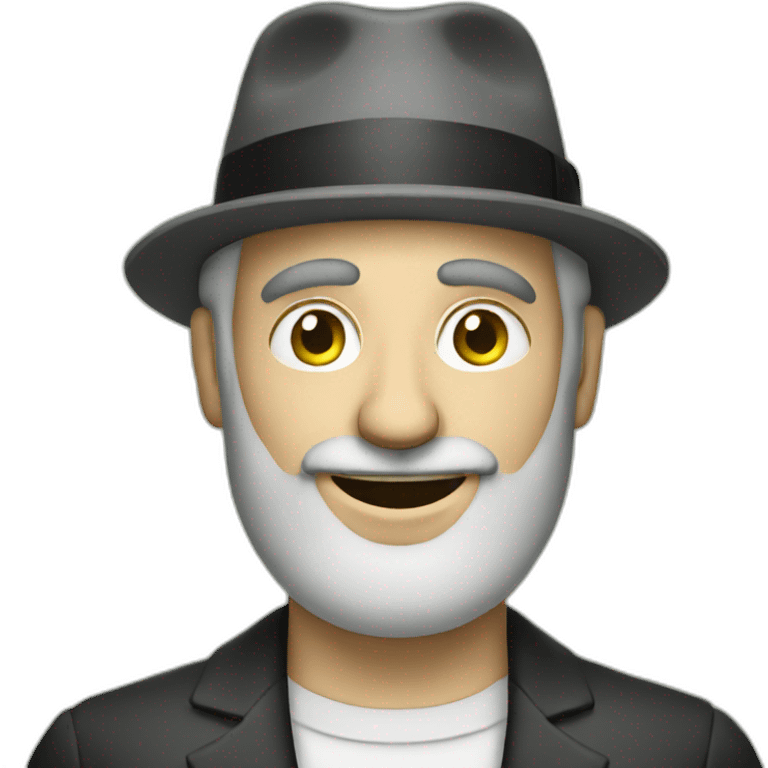 Jewish man with money emoji