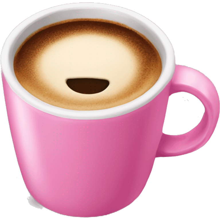 pink cup of coffee emoji