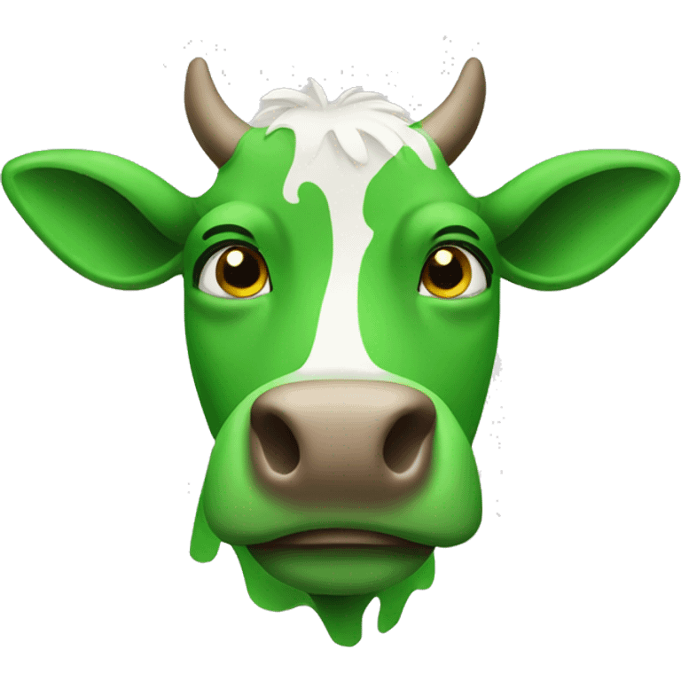 Green cow emoji