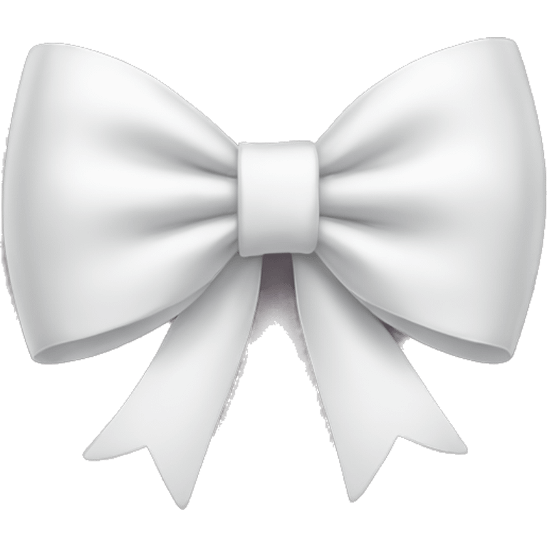 white bow emoji