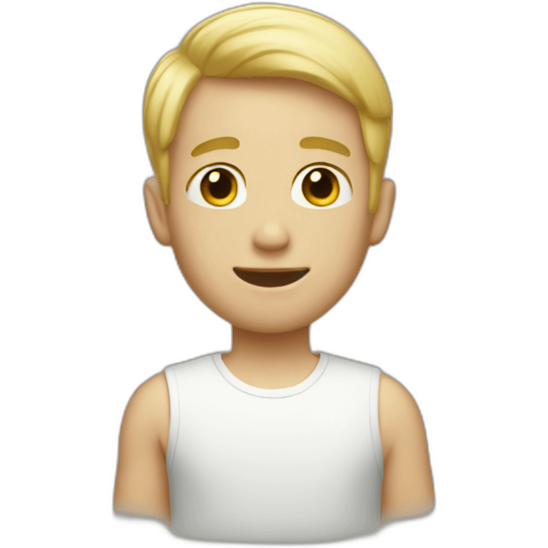 blond short hair boy emoji