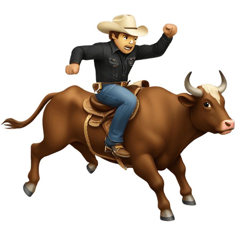 Bull riding emoji