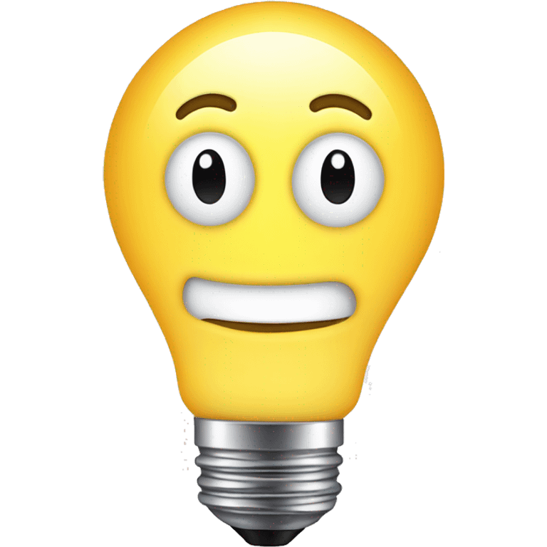 winking light bulb emoji