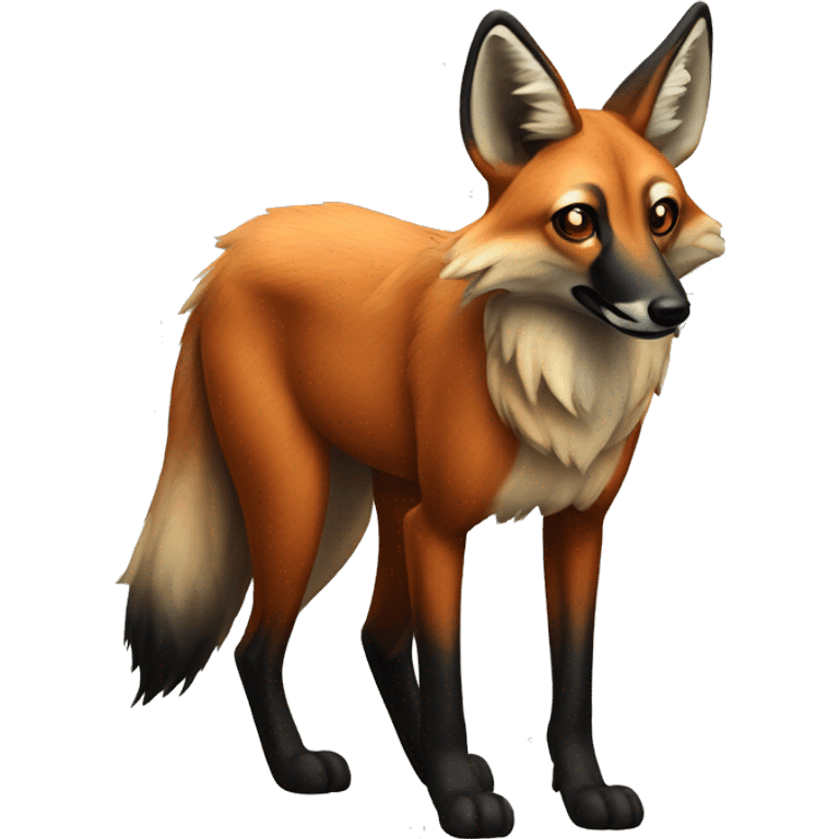 Maned wolf emoji