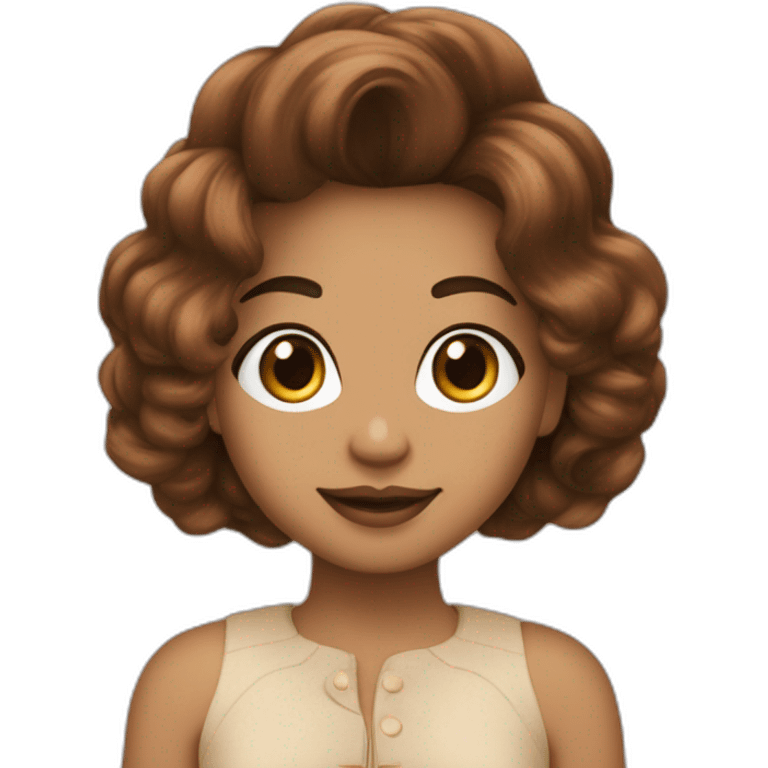 Quero carinha com cabelo marron chanel emoji