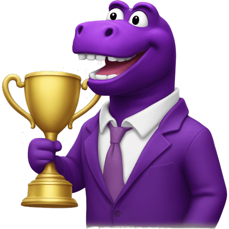 barney trophy emoji