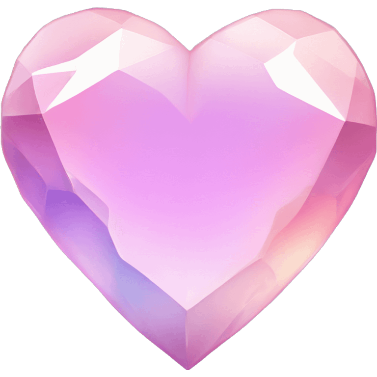 Pastel gradient heart crystal  emoji