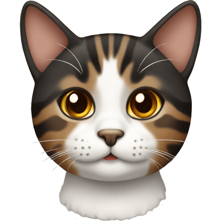 black and brown tabby cat  emoji