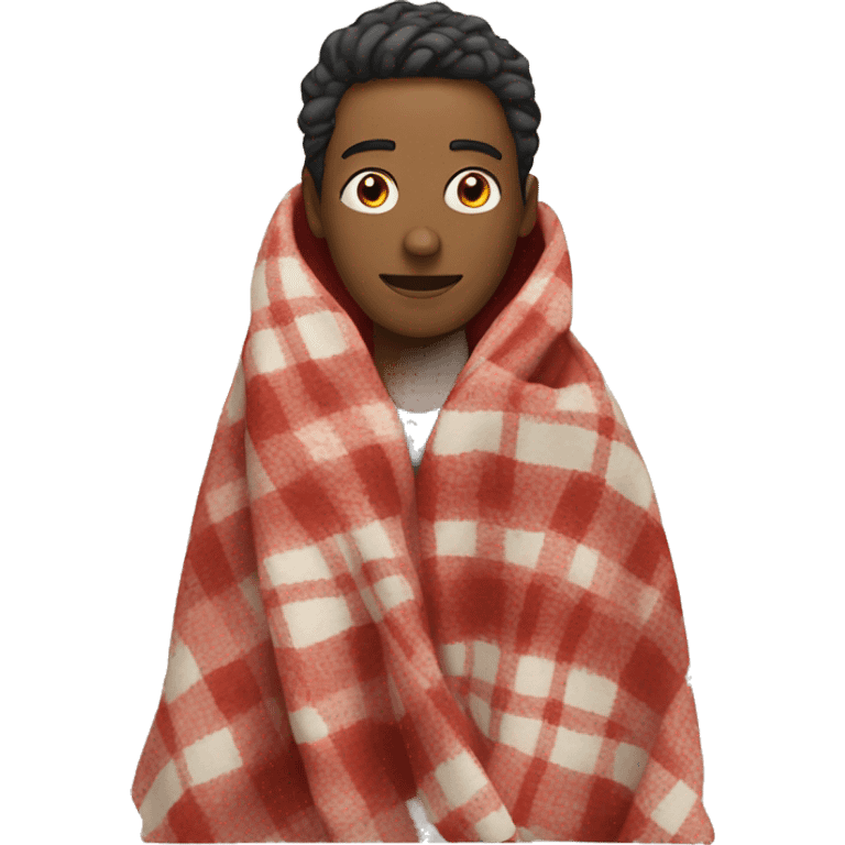 Person with a blanket  emoji