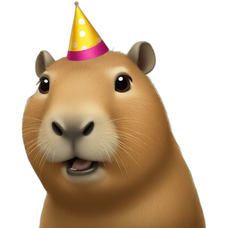 Capybara happy birthday emoji