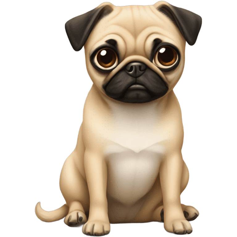 Pug With chihuahua  emoji