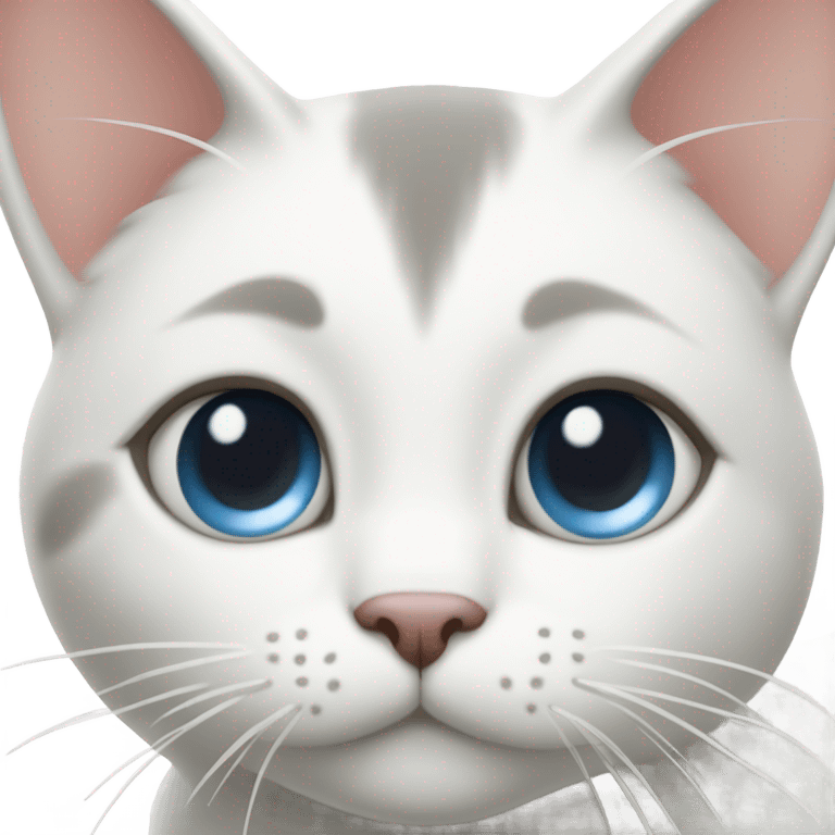 White cat coquette  emoji