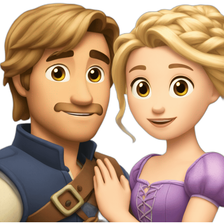 Rapunzel and flynn emoji