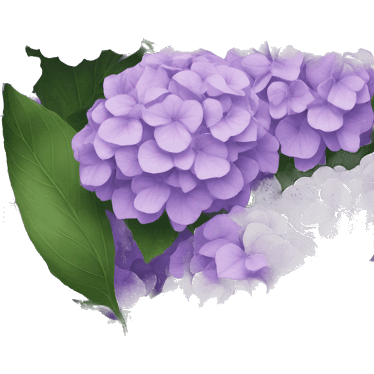 light purple hydrangeas  emoji