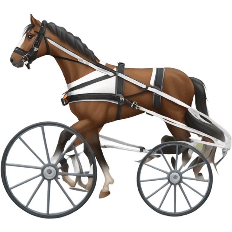 harness racecart emoji