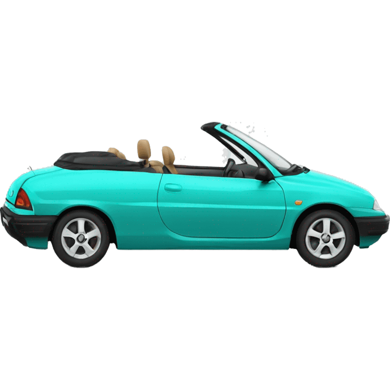 turquoise renault cabrio  emoji