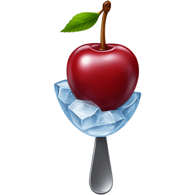 Cherry with ice emoji