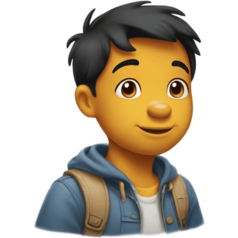 Winnie the Pooh as a human emoji