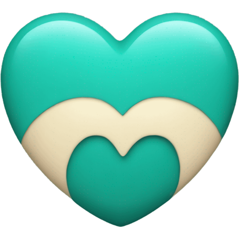 Teal heart emoji