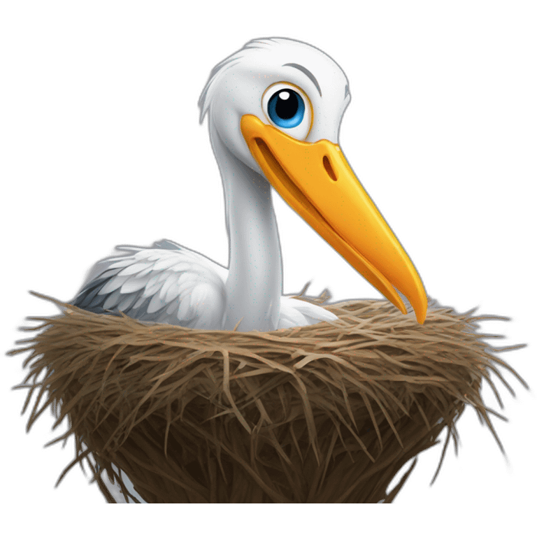 andrej babis stork nest on head emoji